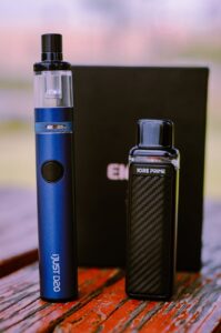 electronic vape cigarettes in close up shot
